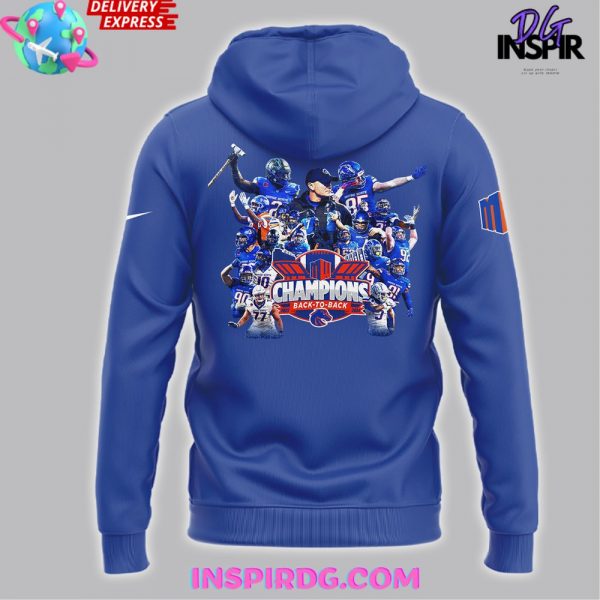 Boise State Broncos Mountain West Football Champions 2024 Hoodie