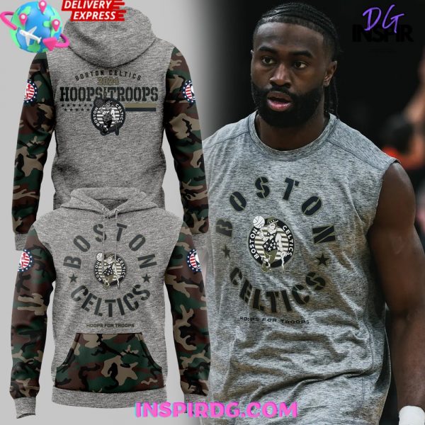 Boston Celtics Hoops For Troops 2024 Hoodie