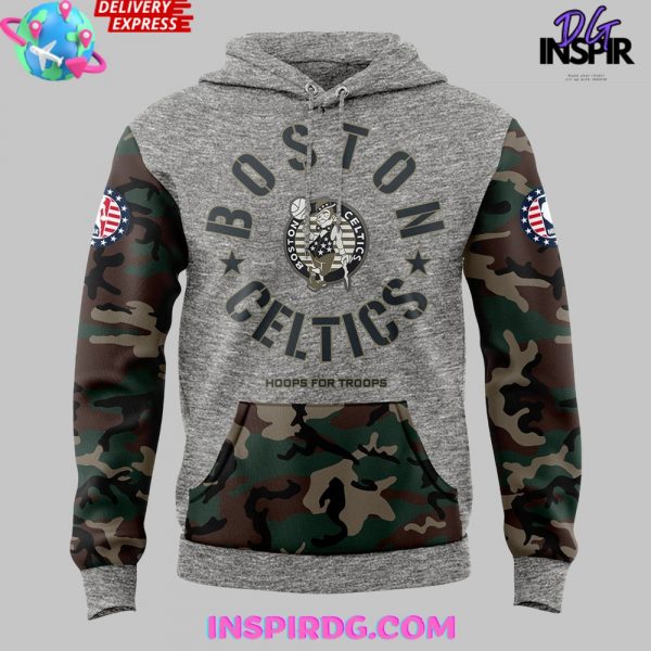 Boston Celtics Hoops For Troops 2024 Hoodie