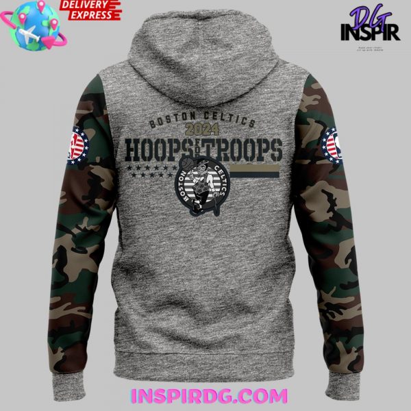 Boston Celtics Hoops For Troops 2024 Hoodie