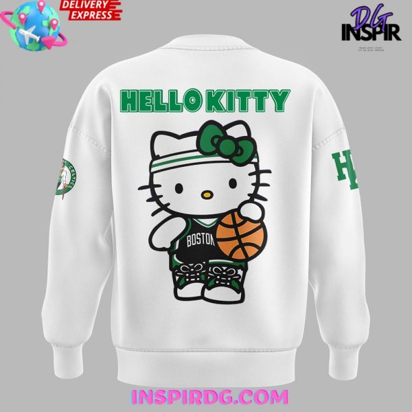 Boston Celtics x Hello Kitty Limited Edition White Sweatshirt
