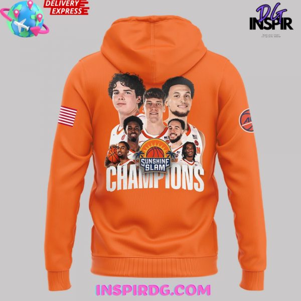 Clemson Tigers Sunshine Slam Champions 2024 Orange Hoodie