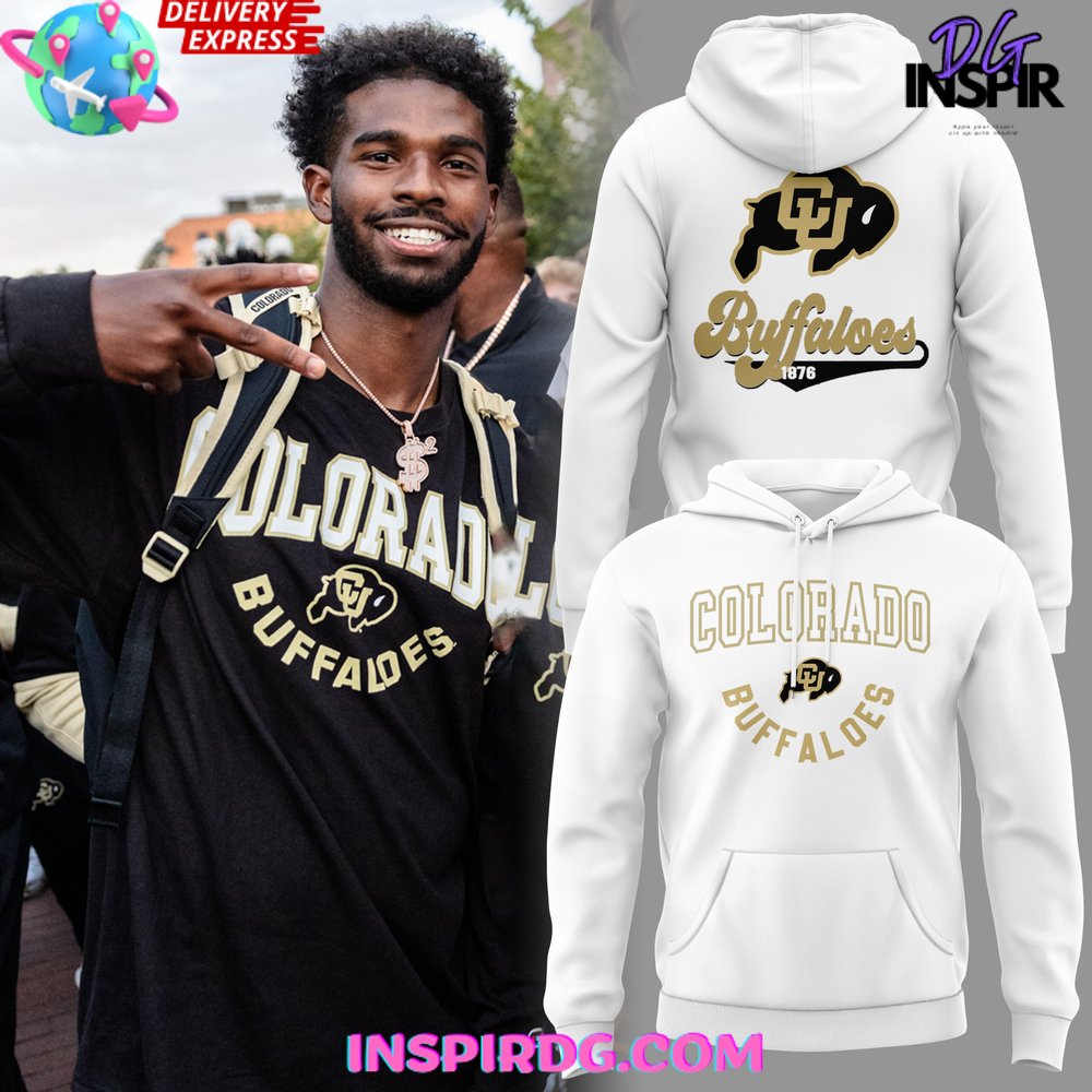 Colorado Buffaloes Vintage 2024 White Hoodie InspirDG