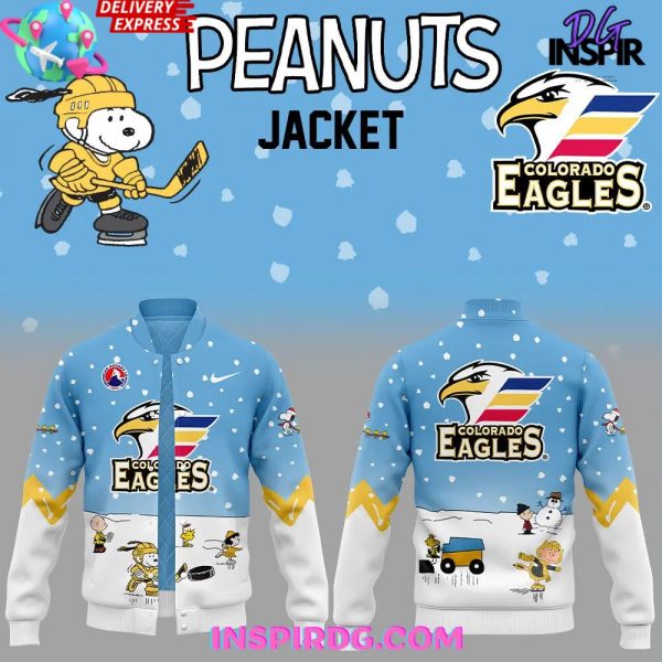 Colorado Eagles Peanuts Snoopy Special Edition Varsity Jacket