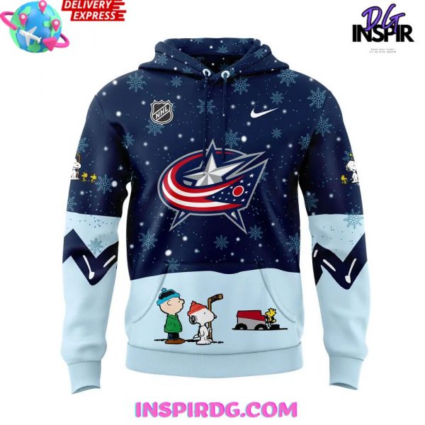 Columbus Blue Jackets Peanuts Holiday Specialty Hoodie