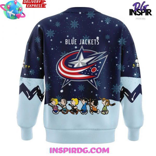Columbus Blue Jackets Peanuts Holiday Speciality Sweatshirt
