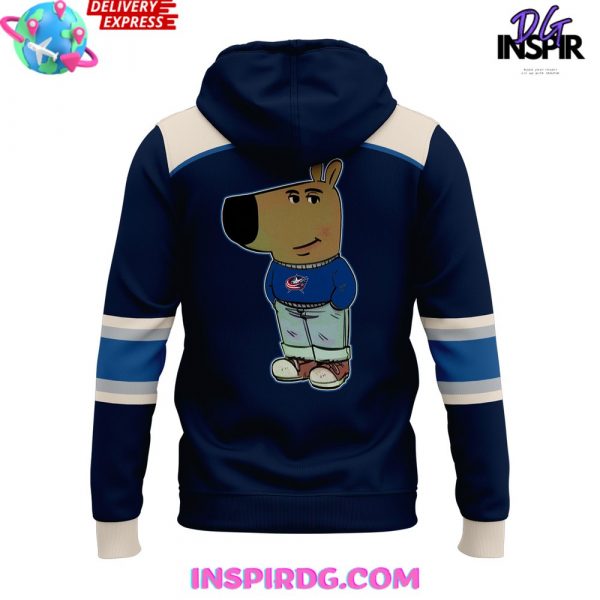 Columbus Blue Jackets x Chill Guy Blue Hoodie