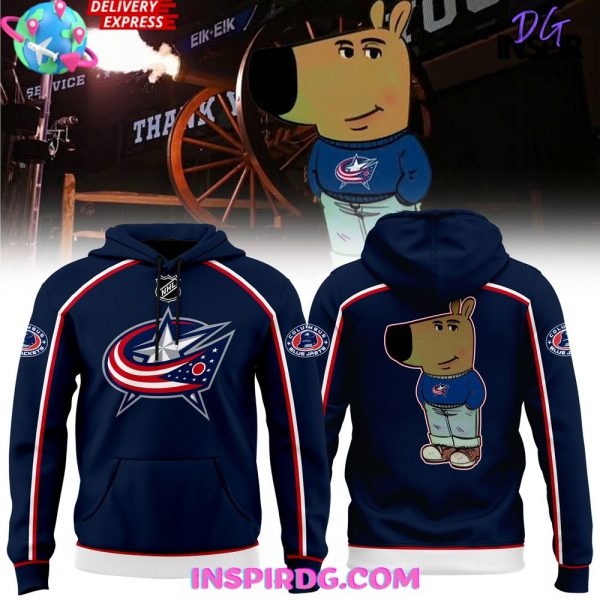 Columbus Blue Jackets x Chill Guy Navy Hoodie