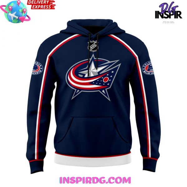 Columbus Blue Jackets x Chill Guy Navy Hoodie