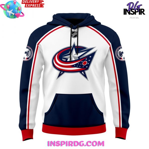 Columbus Blue Jackets x Chill Guy White Hoodie