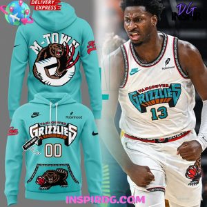Vancouver Grizzlies Hardwood Classics 2025 Custom Blue Hoodie