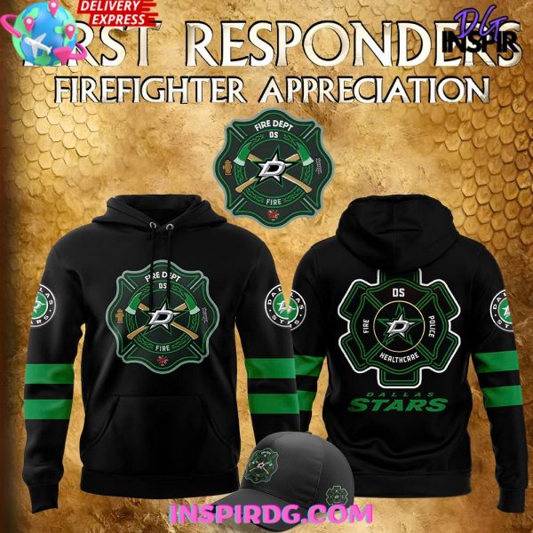 Dallas Stars Firefighter Appreciation Night Special Hoodie