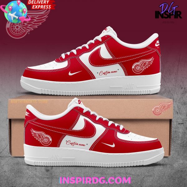 Detroit Red Wings Custom Nike Air Force 1