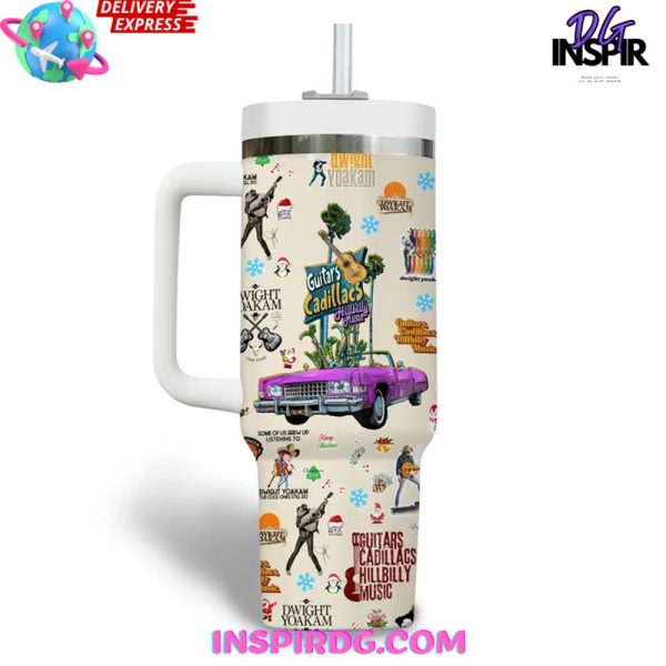 Dwight Yoakam Guitars Cadillacs Hillbilly Music Tumbler