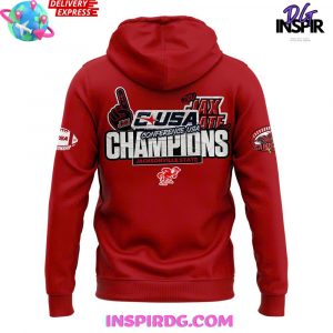 Jacksonville State Gamecocks Conference USA Champions 2024 Red Hoodie