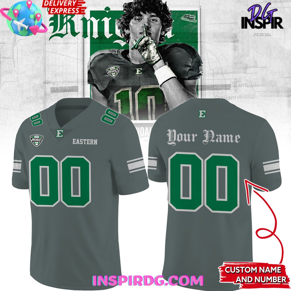 Eastern Michigan Eagles Noah Knigga Edition Football Jersey Eastern Michigan Eagles Noah Knigga Edition Football Jersey