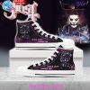 Ghost Black Light Guides You High Top Canvas Shoes