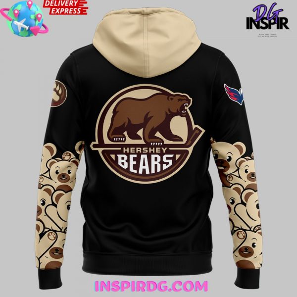 Hershey Bears Christmas Holiday Special Black Hoodie