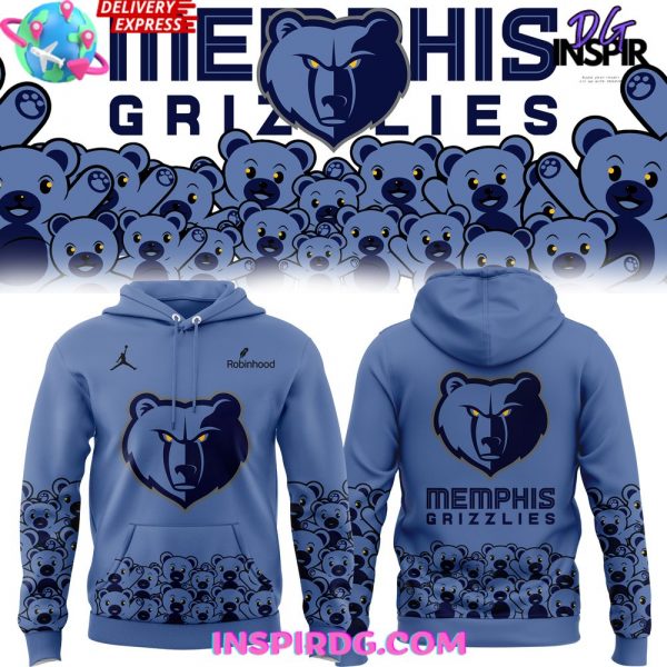 Memphis Grizzlies Teddy Bear Special Edition Blue Hoodie