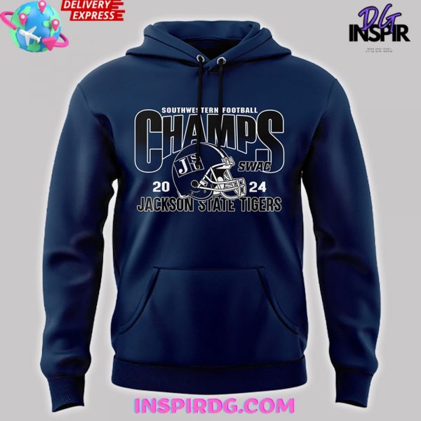 Jackson State Tigers 2024 SWAC Football Champions Hoodie