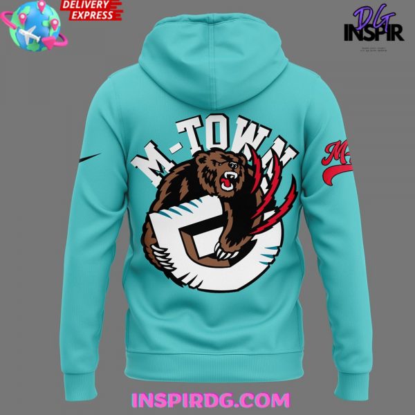 Vancouver Grizzlies Hardwood Classics 2025 Custom Blue Hoodie
