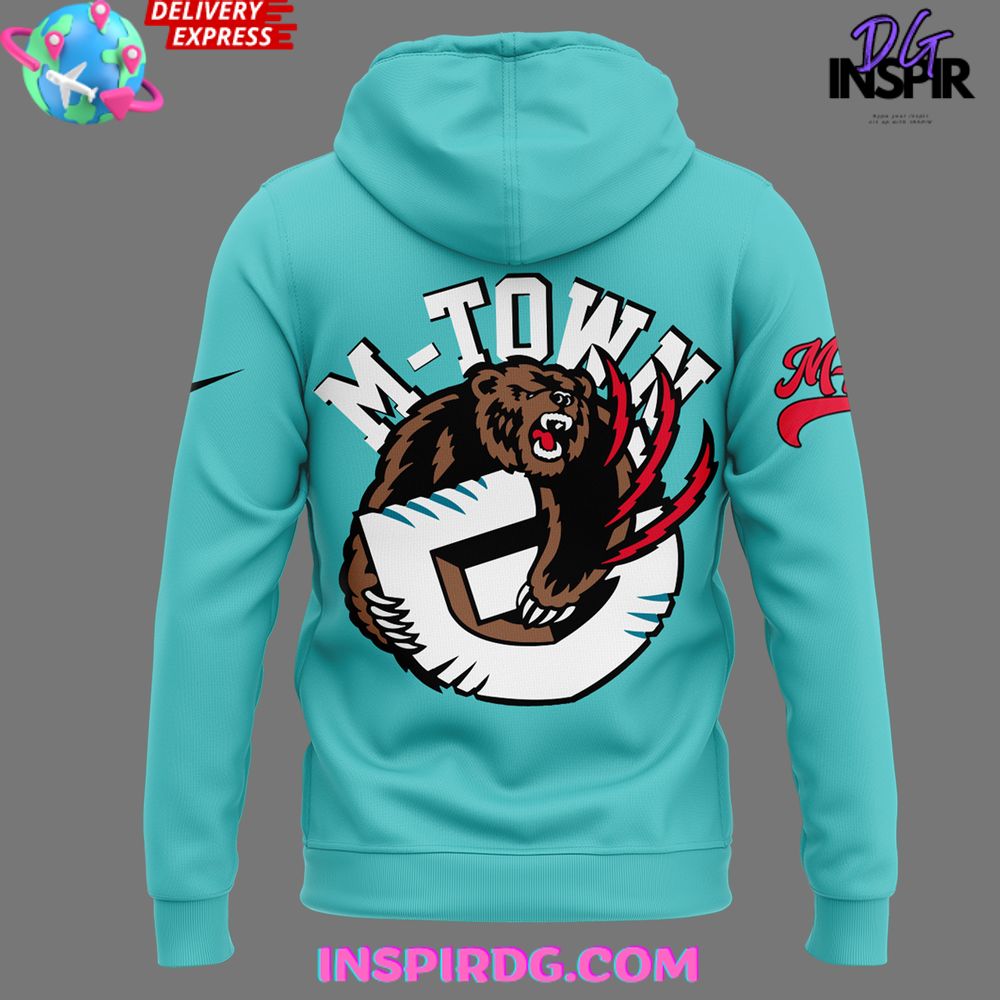 Vancouver Grizzlies Hardwood Classics 2025 Custom Blue Hoodie Vancouver Grizzlies Hardwood Classics 2025 Custom Blue Hoodie