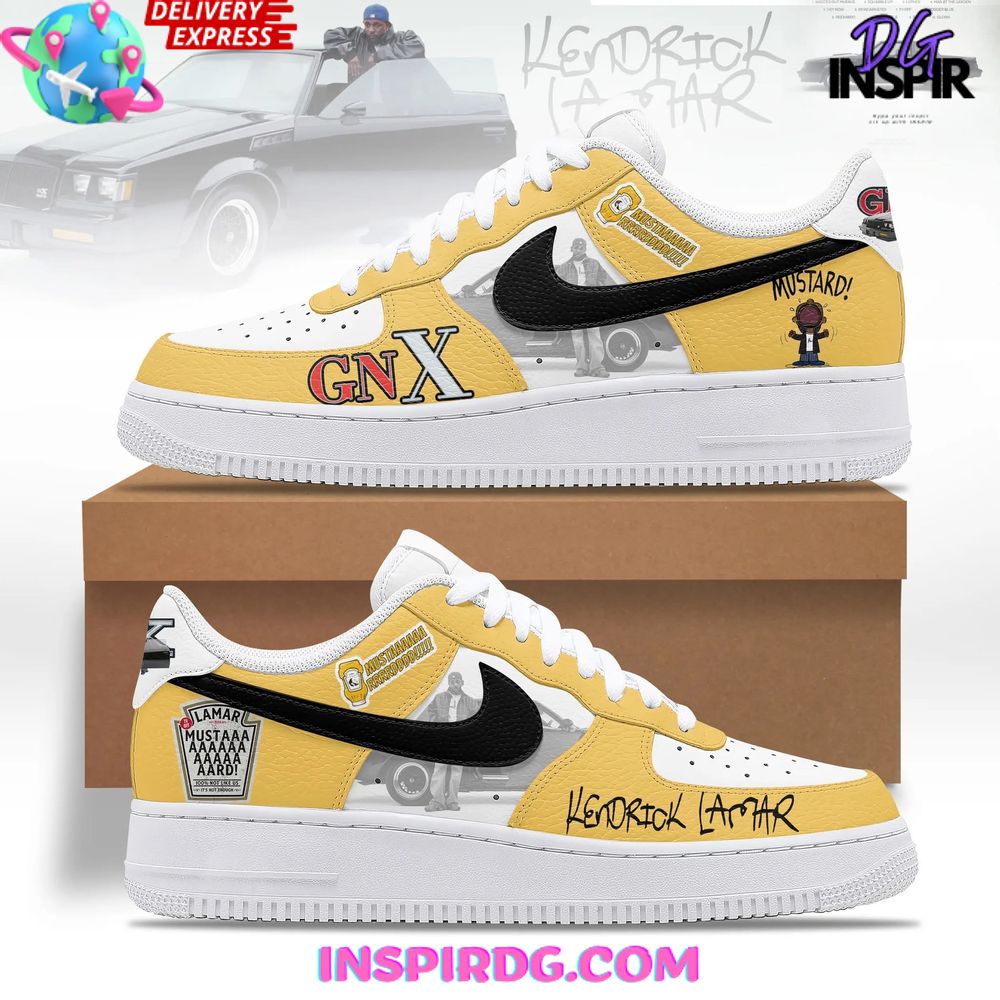 Kendrick Lamar GNX Mustard Limited Edition Nike Air Force 1 InspirDG