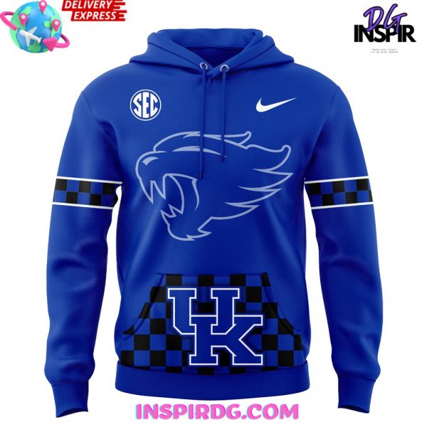 Kentucky Wildcats SEC Nike Checkered Blue Hoodie