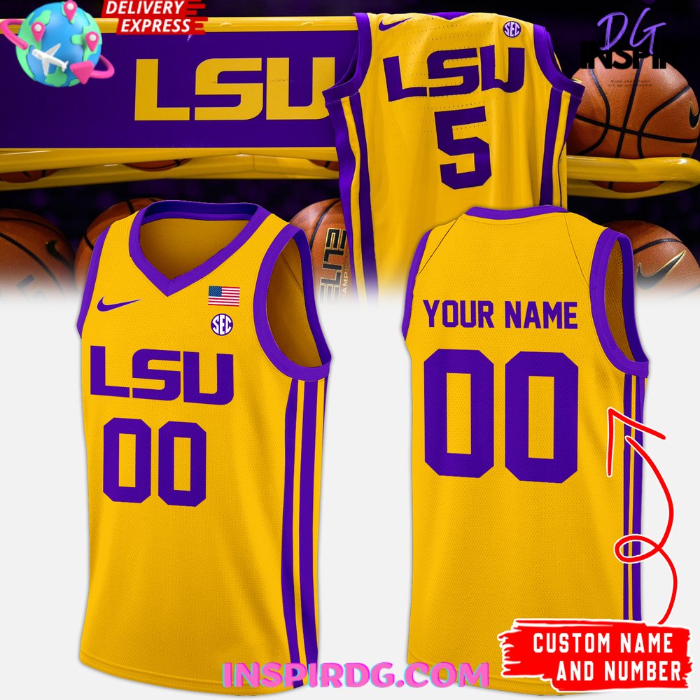 LSU Tigers Basketball Uniform Version 2025 Basketball Jersey InspirDG