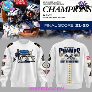 Navy Midshipmen Armed Forces Bowl Champions 2024 Sweatshirt