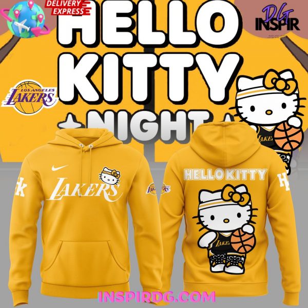 Los Angeles Lakers x Hello Kitty Night Gold Hoodie
