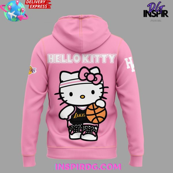 Los Angeles Lakers x Hello Kitty Night Pink Hoodie