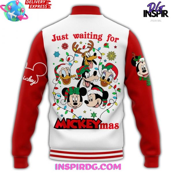 Mickey Mouse Merry Christmas Custom Baseball Jacket