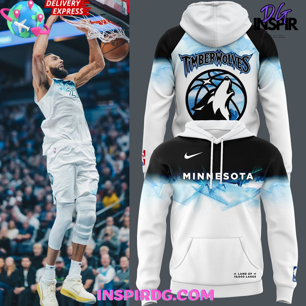 Minnesota Timberwolves Basketball Frost City Edition Hoodie InspirDG