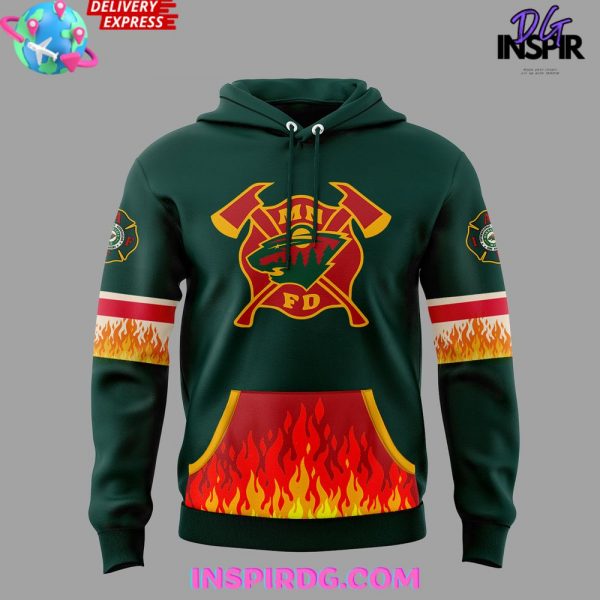 Minnesota Wild x Firefighter Appreciation Night 2024 Hoodie