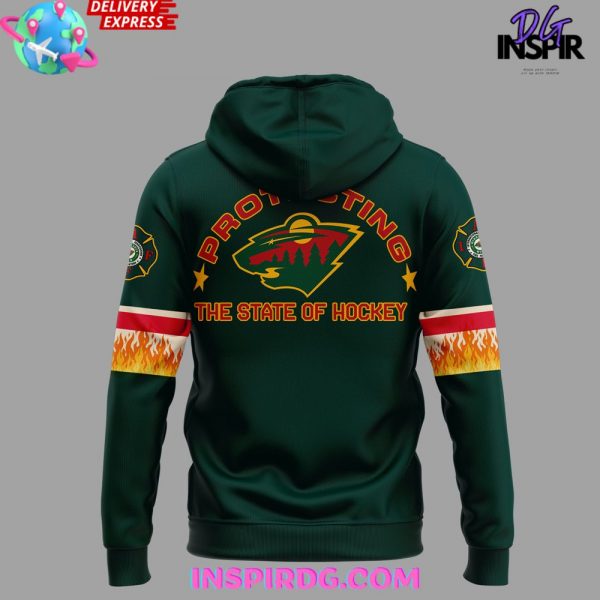 Minnesota Wild x Firefighter Appreciation Night 2024 Hoodie