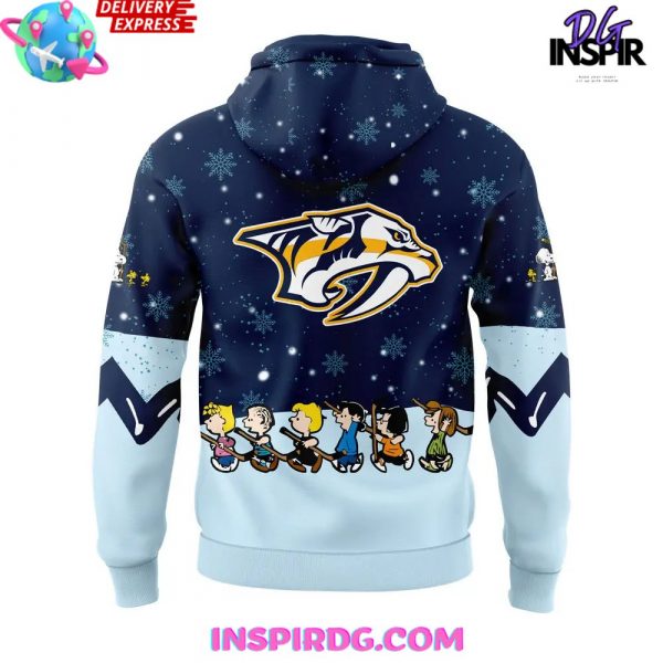 Nashville Predators Peanuts Holiday Specialty Hoodie