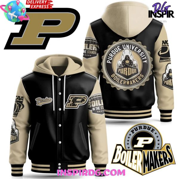 Purdue Boilermakers In The Stands Limited Hooded Varsity Jacket