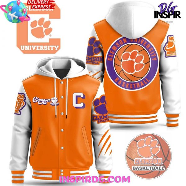 Clemson Tigers Basketball Limited Hooded Varsity Jacket