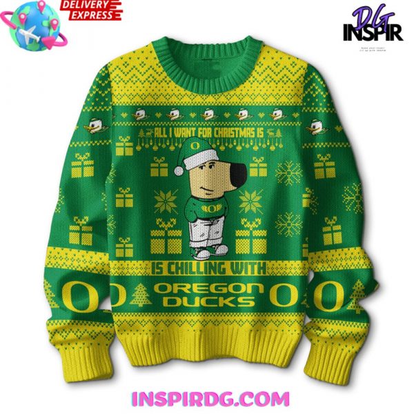 Oregon Ducks x Chill Guy Special Ugly Sweater