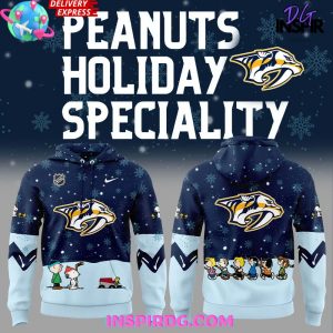 Nashville Predators Peanuts Holiday Speciality Hoodie