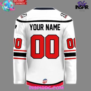 Adirondack Thunder Chill Guy 2025 White Hockey Jersey