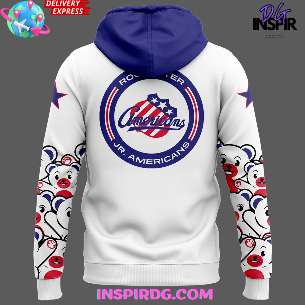 Rochester Americans Teddy Bear Edition Hoodie Rochester Americans Teddy Bear Edition Hoodie