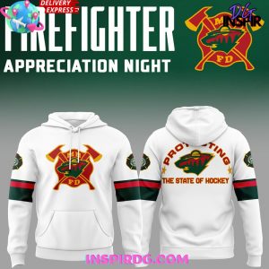 Minnesota Wild Firefighter Appreciation Night Edition White Hoodie