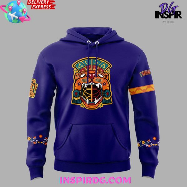 San Jose Sharks Tigres Del Mar Edition Blue Hoodie