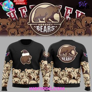 Hershey Bears Christmas Holiday Special Black Sweatshirt