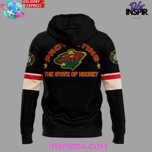 Minnesota Wild Firefighter Appreciation Night Edition Black Hoodie
