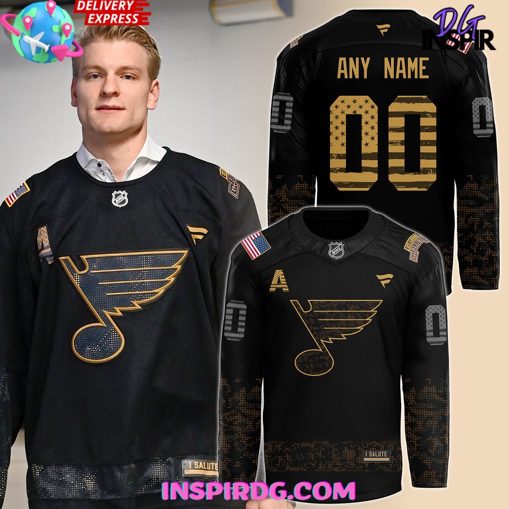 St. Louis Blues Salute to Service Fanatics Camo Hockey Jersey InspirDG