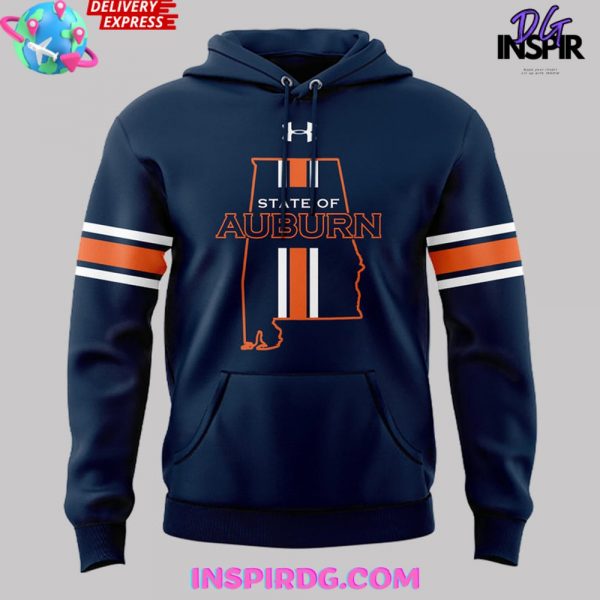 State of Auburn Tigers Football Navy Hoodie