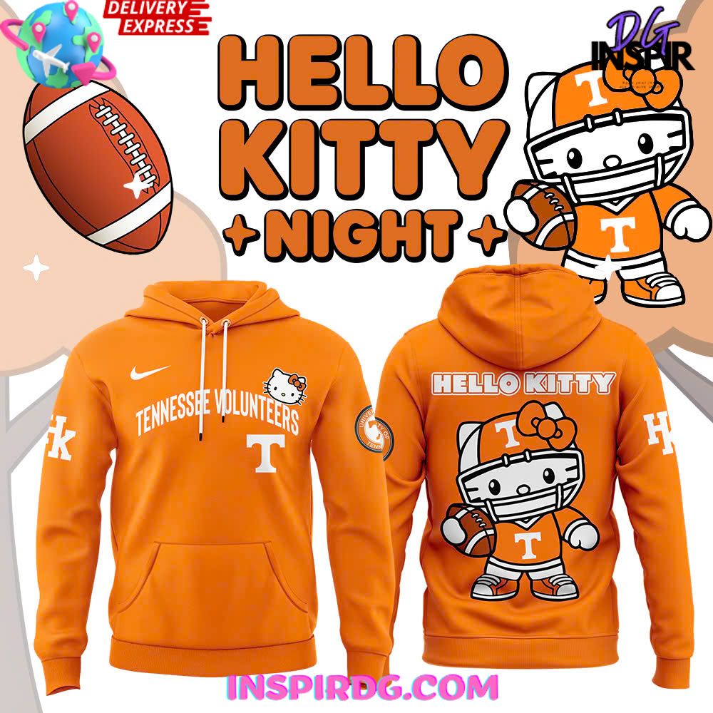 New Tennessee Volunteers x Hello Kitty Night Special Edition Hoodie